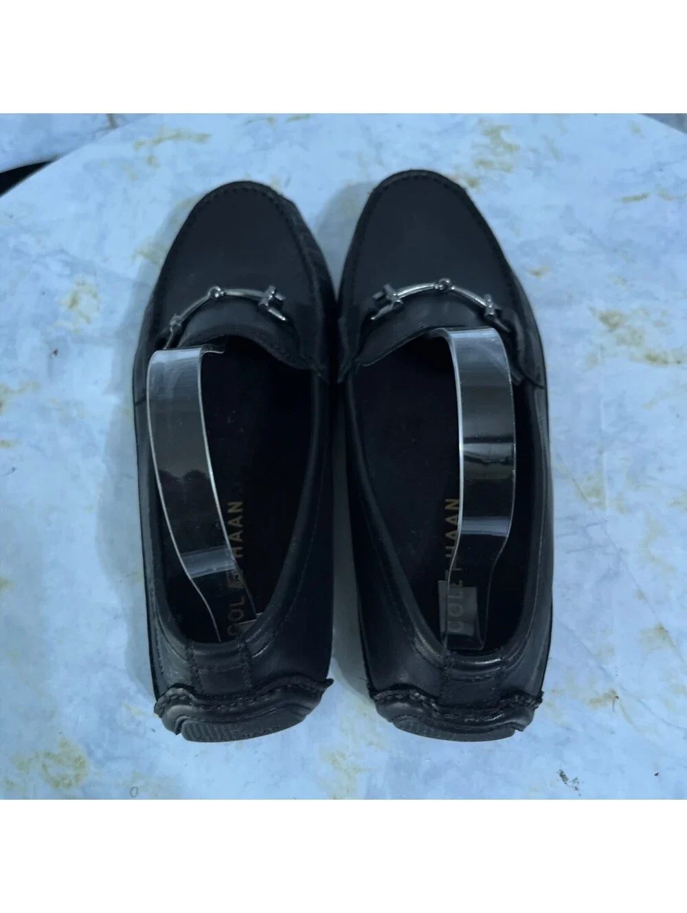 Cole Haan Wyatt Mens Sz 7M Shoes Black Leather Comfort Moccasin Horsebit Loafers